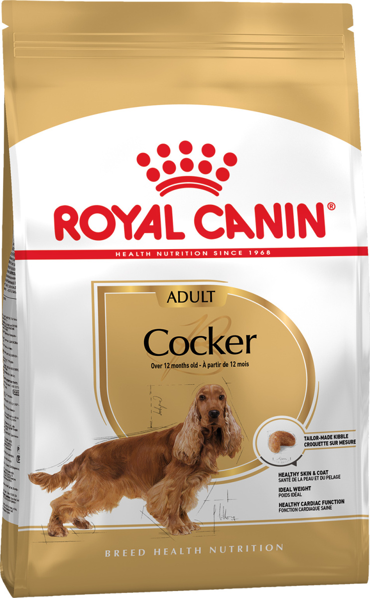 Сухой корм для собак породы Кокер-спаниель от 12 месяцев Royal Canin Cocker Adult