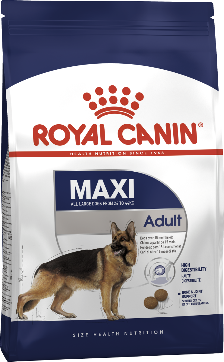 Сухой корм для собак 12кг+3кг в подарок Royal Canin Maxi Adult