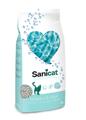Наполнитель туалетов для кошек впитывающий натуральные морских санигемы без запаха Sanicat Odor Control