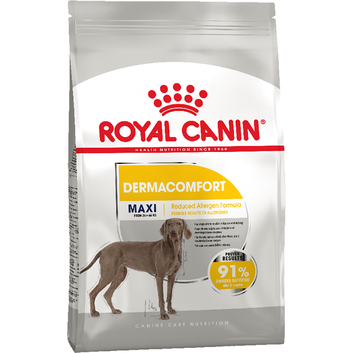 Сухой корм для собак, склонных к кожным раздражениям и зуду Royal Canin Maxi Dermacomfort