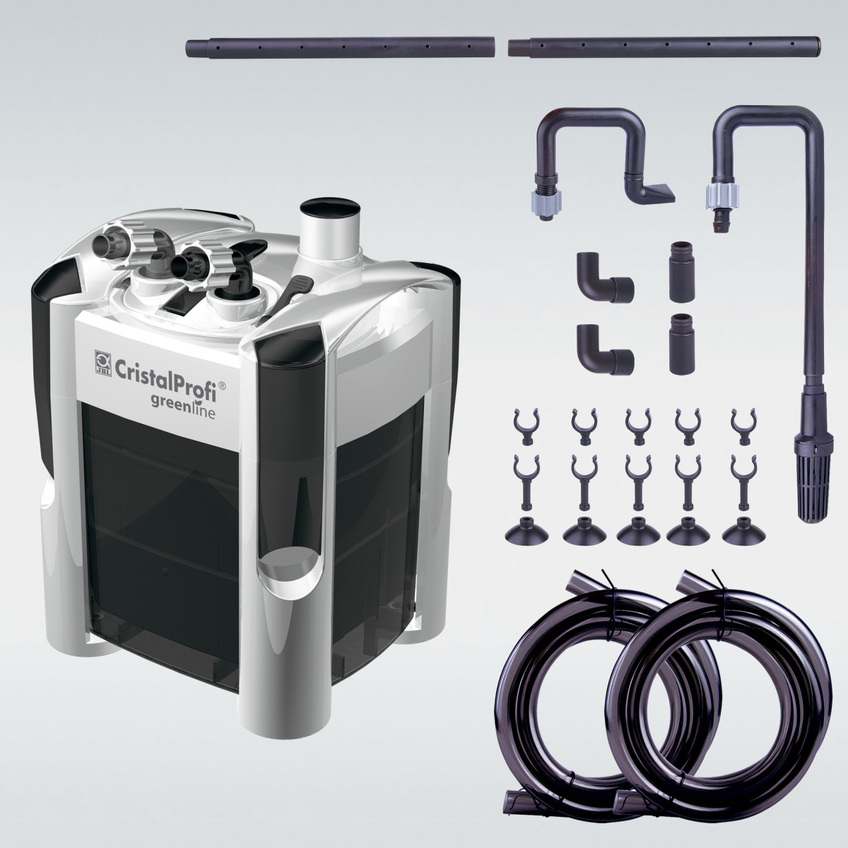 Внешний бесшумный фильтр для аквариума 40-120 л JBL CristalProfi e402 Greenline External 