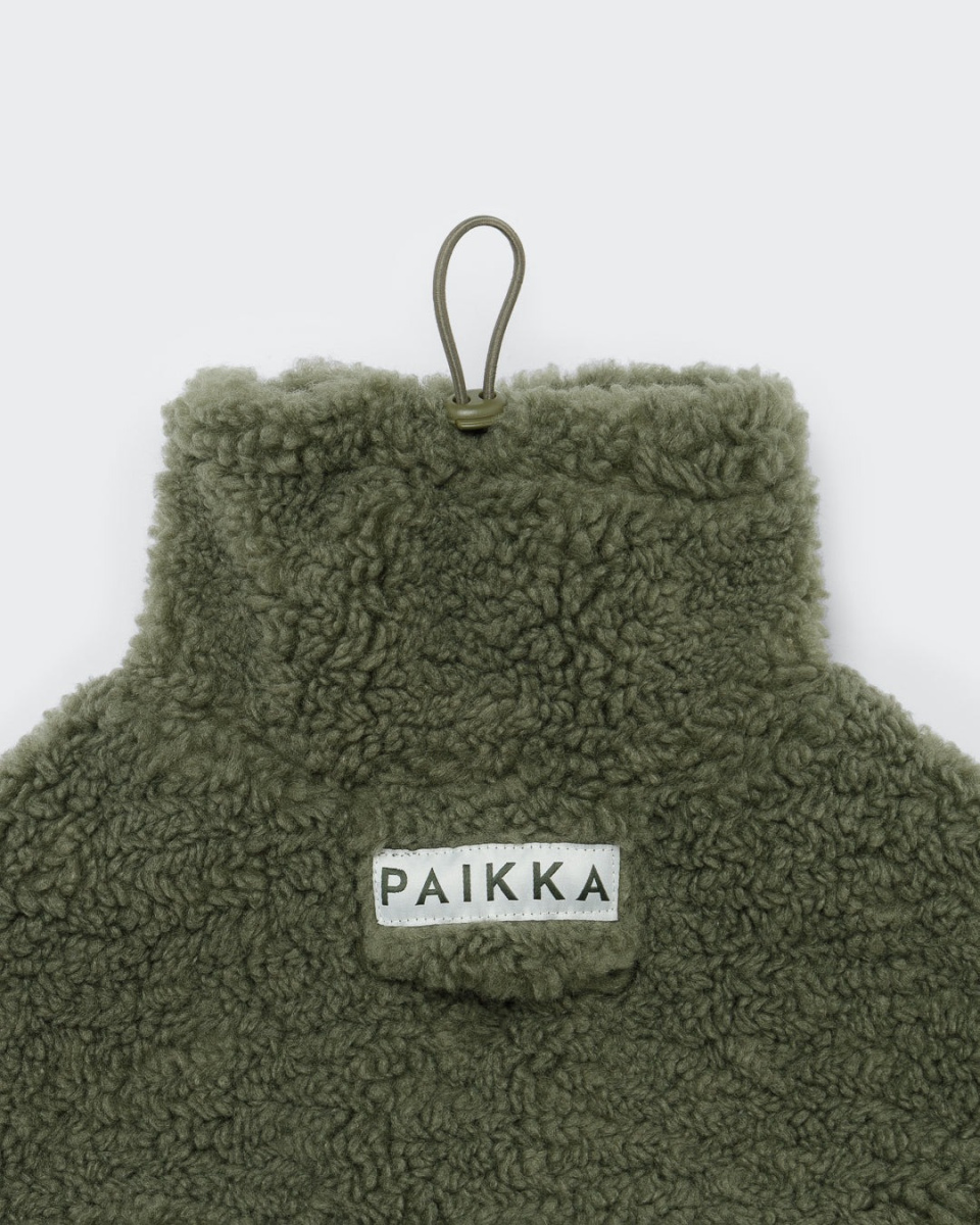 Хутряна сорочка для собак на Seawool-підкладці PAIKKA Sherpa Shirt Olive