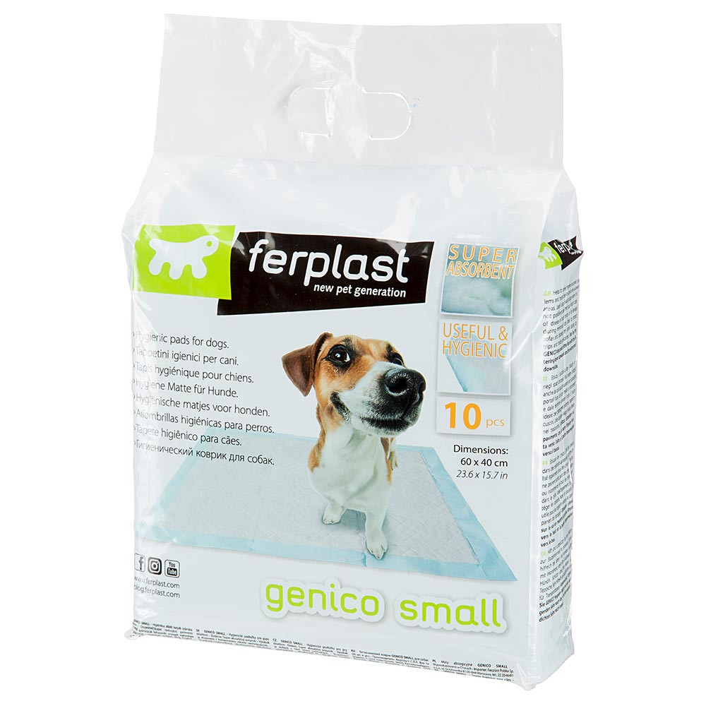 Супервпитывающие пеленки для собак с антискользящими фиксаторами Ferplast Genico
