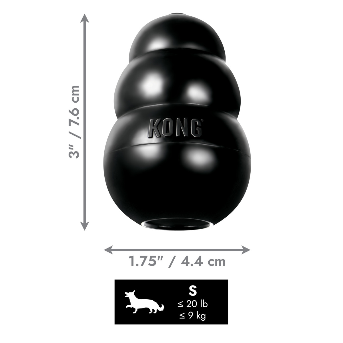 KONG Extreme Розвиваюча іграшка для собак Надміцний КОНГ для ласощів