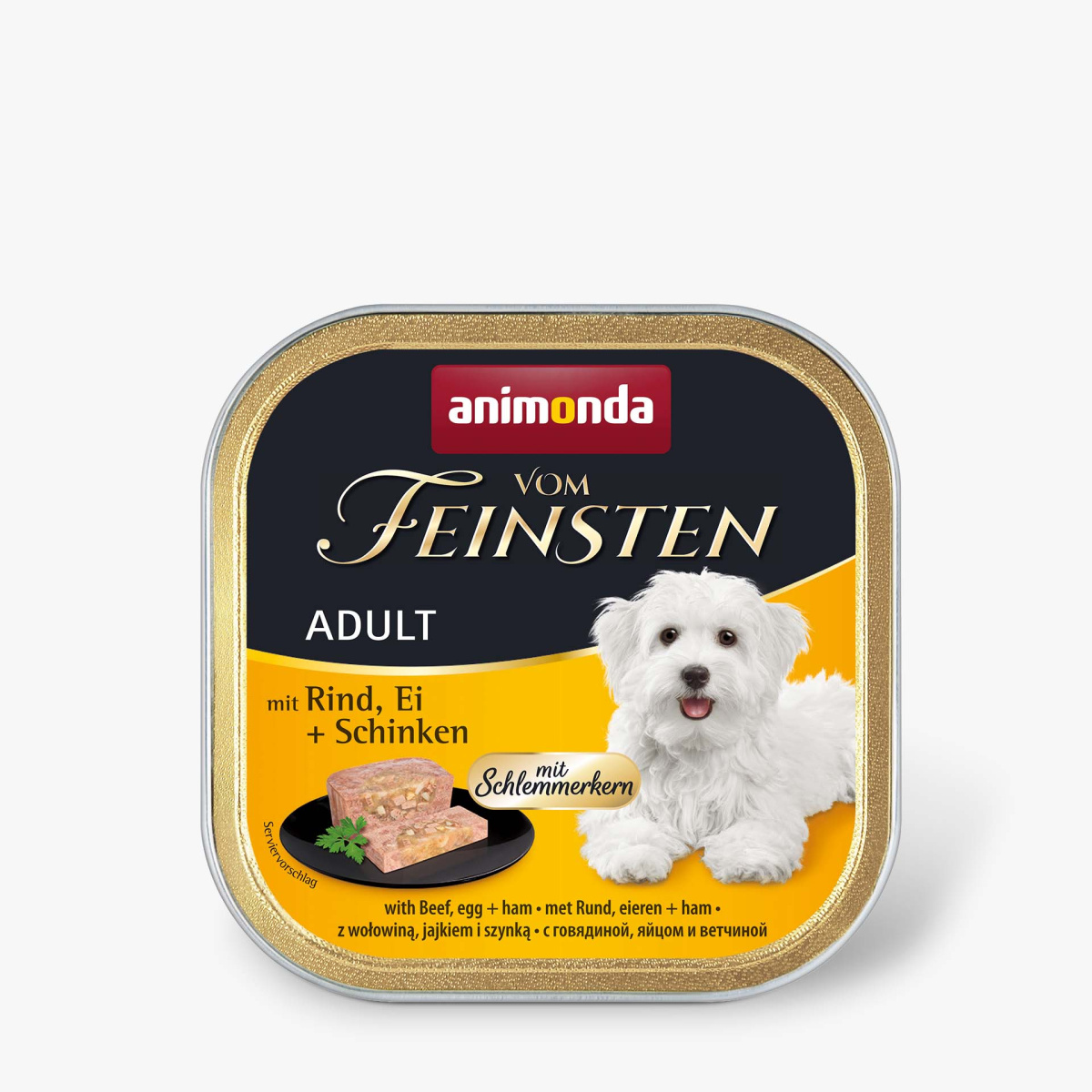 Беззерновая консерва для собак с Говядиной, Яйцом и Ветчиной Animonda Vom Feinsten Gourmet Adult Beef, Eggs & Ham
