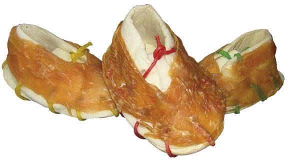 Лакомства для ухода за зубами собак Жевательные Куриные Ботиночки Nobby StarSnack Dental BBQ Chicken Shoe
