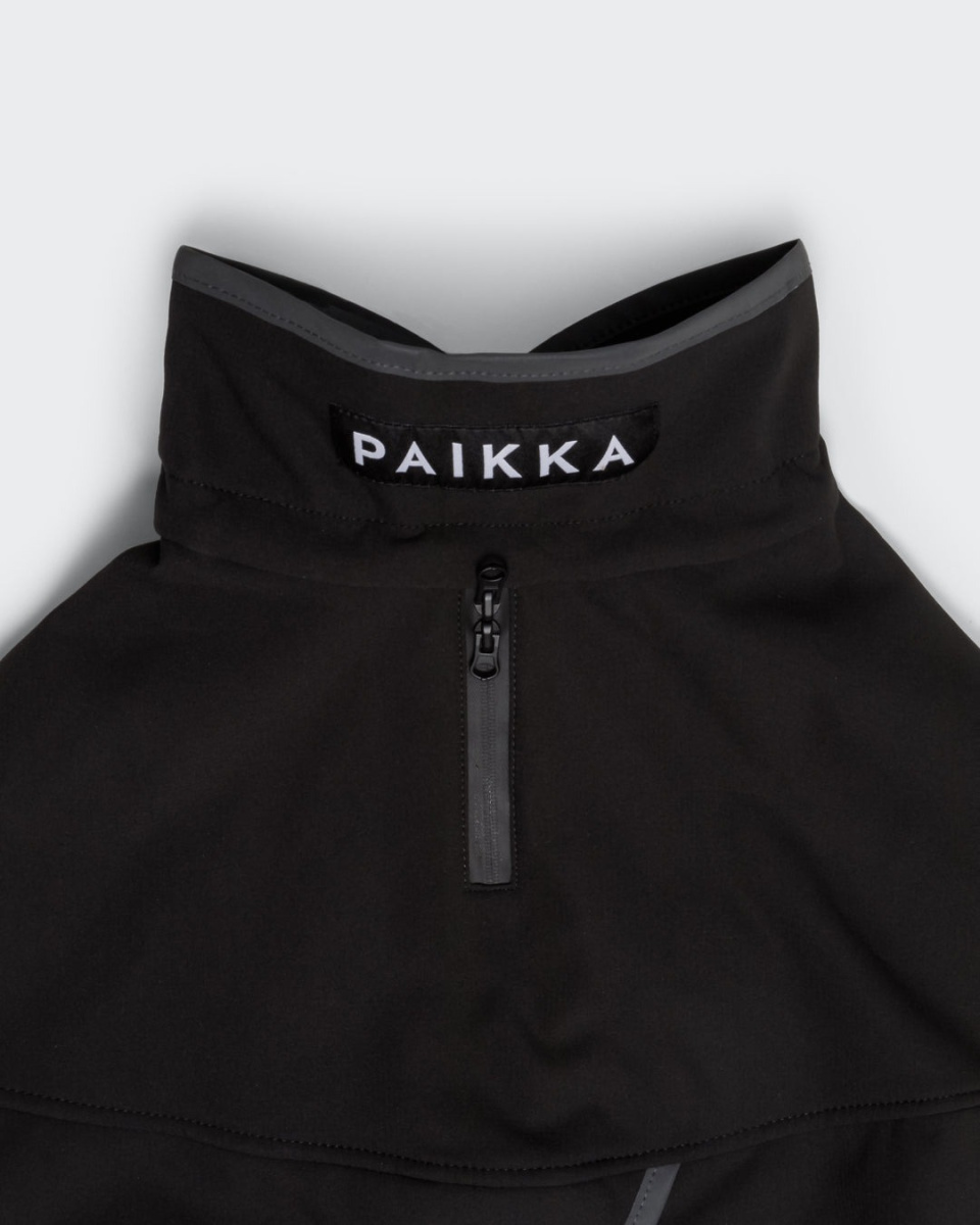 Водонепроникна відновлююча куртка на FIR-підкладці для собак PAIKKA Recovery Softshell Jacket Black Водонепроникна відновлююча куртка на FIR-підкладці для собак PAIKKA Recovery Softshell Jacket Black