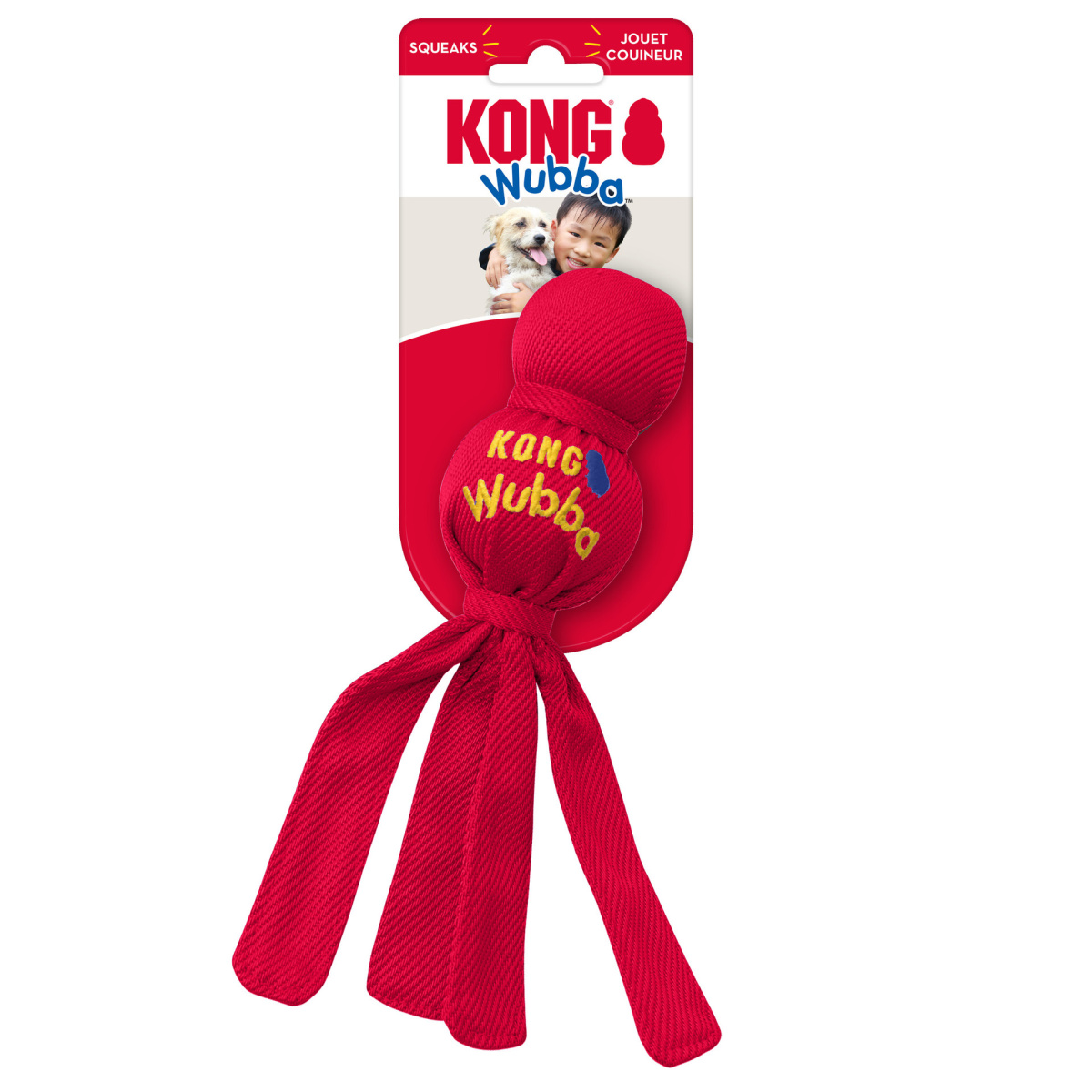 KONG Wubba Інтерактивна іграшка для собак Вубба з пищалкою