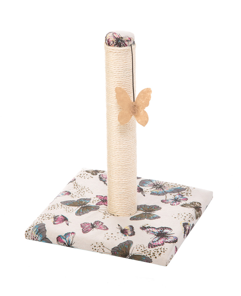 Кігтеточка-стовпчик для кота з іграшкою-метеликом Imac Calipso