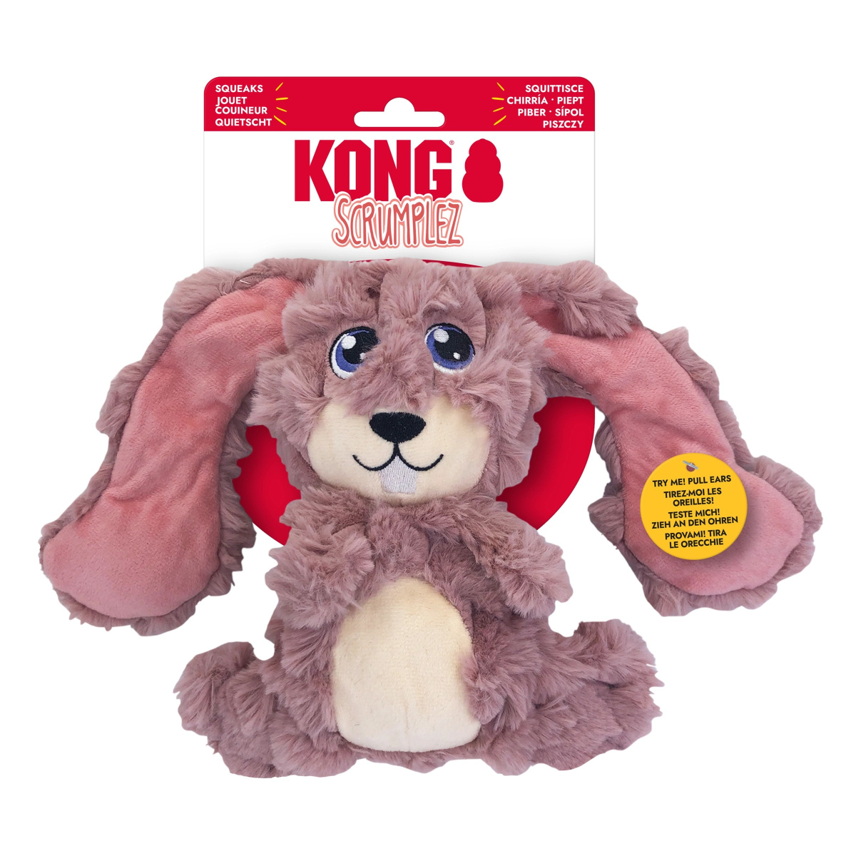 KONG Scrumplez Bunny Мягкая игрушка для собак Интерактивный Заяц