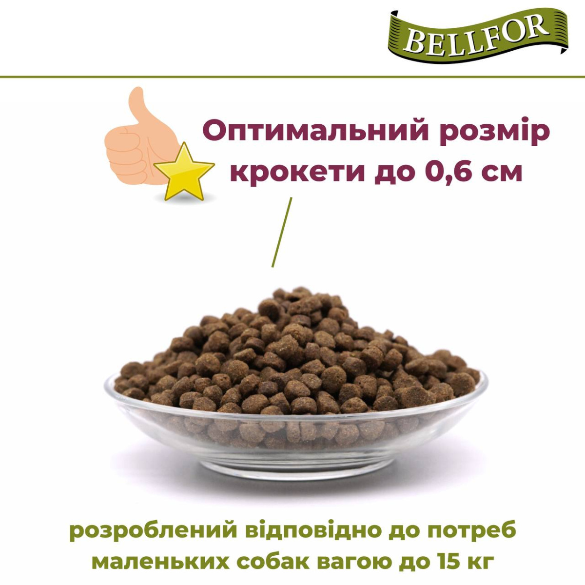 Беззерновой сухой корм холистик с белком насекомых, чечевицей и тапиокой для маленьких собак Bellfor Insect Naturfarm-Schmaus Mini