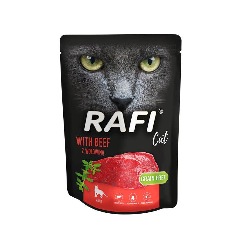 Беззерновий вологий корм для котів з Яловичиною Dolina Noteci Rafi Grain Free Cat Beef