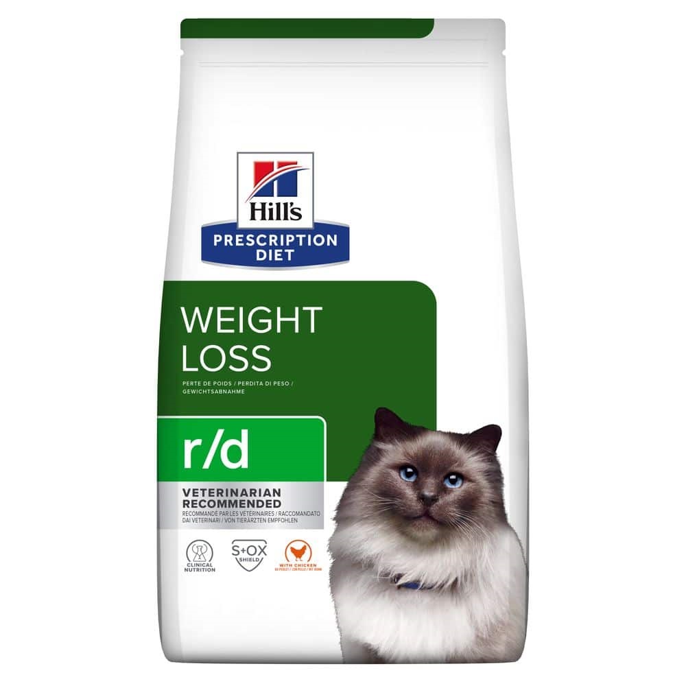 Сухой лечебный корм с курицей для котов при избыточном весе Hill's Prescription Diet r/d Weight Loss