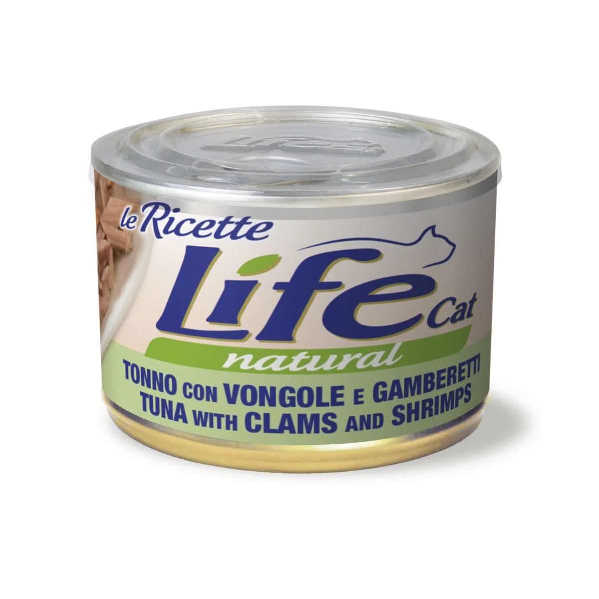 Консерва для кошек Тунец с Мидиями и Креветками Life Cat Natural Tuna, Clams & Shrimps