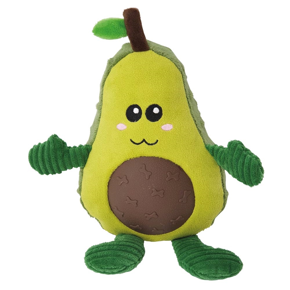 Игрушка для собак Плюшевое Авокадо з TPR косточкой для жевания Plush Nobby