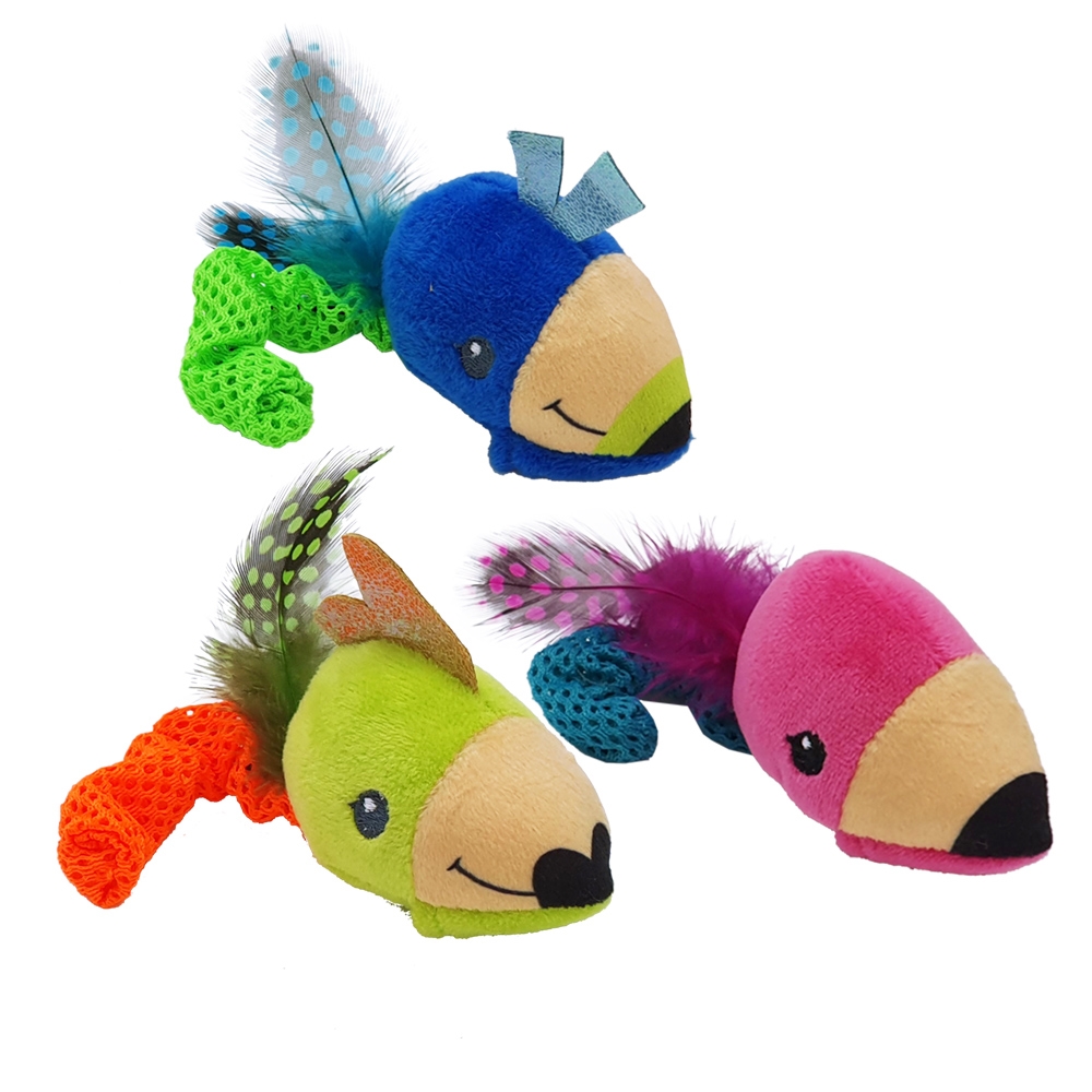 Игрушка для котов ToyBox Мышата с перьями и кошачьей мятой Mouse Plush Catnip Nobby Игрушка для котов ToyBox Мышата с перьями и кошачьей мятой Mouse Plush Catnip Nobby