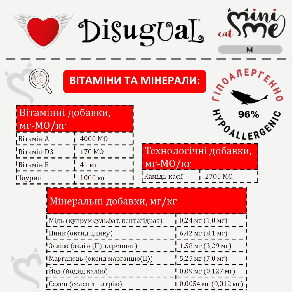 Монопротеїновий консервований беззерновий корм для літніх котів Паштет з Лосося Disugual Mini Me MonoProtein Senior 96% Salmon