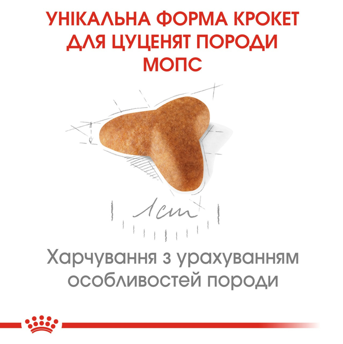 Сухой корм для щенков породы Мопс в возрасте до 10 месяцев Royal Canin Pug Puppy  