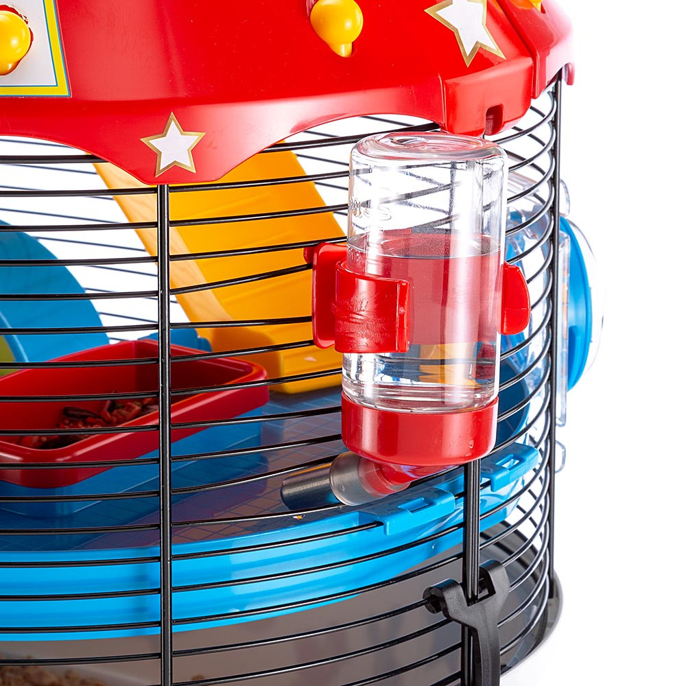 Клетка для хомяков с шариковой поилкой и беговым колесом Circus Fun Ferplast