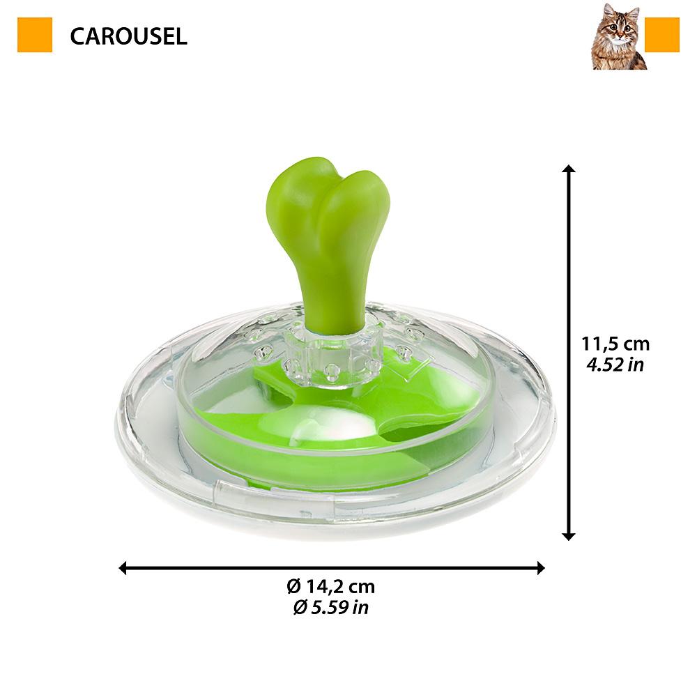 Розвиваюча іграшка для собак та котів Інтерактивний диспенсер Carousel Ferplast Розвиваюча іграшка для собак та котів Інтерактивний диспенсер Carousel Ferplast
