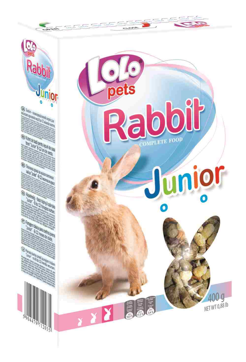 Повнораційний корм для кроликів віком від 8 місяців LoLo Pets Rabbit Junior Повнораційний корм для кроликів віком від 8 місяців LoLo Pets Rabbit Junior