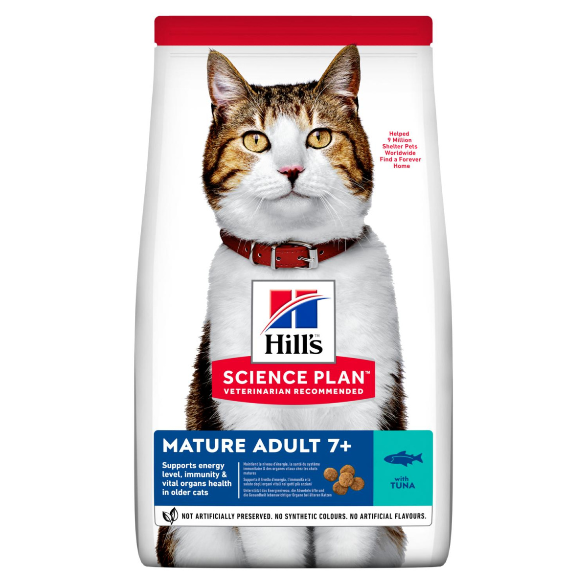 Сухой корм с тунцом для зрелых котов Hill's Science Plan Cat Mature Adult 7+ Tuna