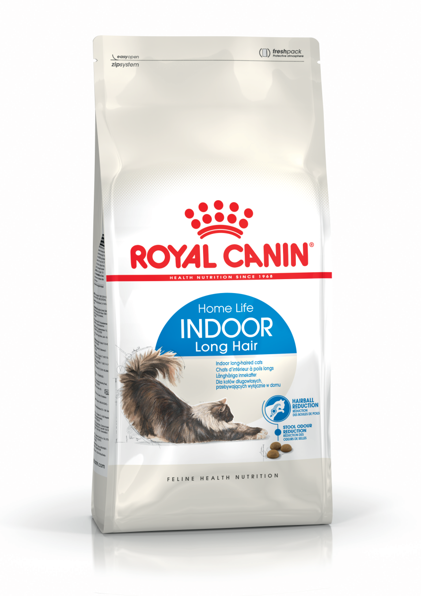 Сухой корм для длинношерстных взрослых кошек живущих в помещении Royal Canin Indoor Long Hair Home Life