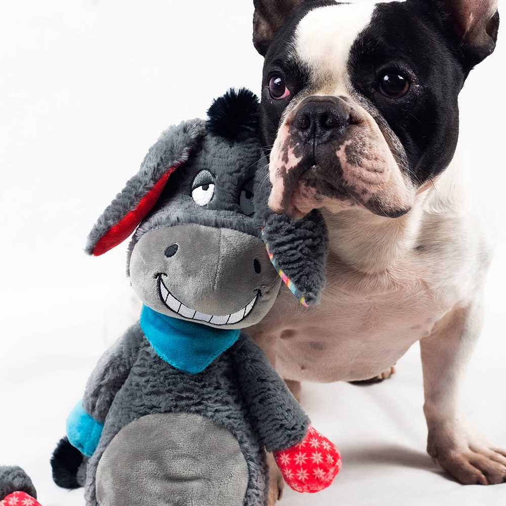 Мягкая игрушка для больших собак Ослик с пищалкой Plush Nobby