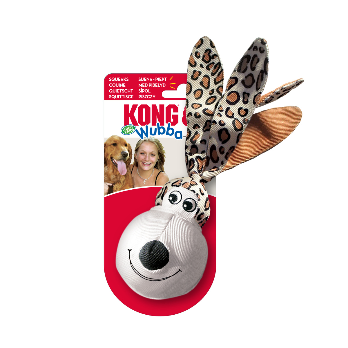 Іграшка для собак Приманка Тварини з довгими вушками KONG Wubba Floppy Ears