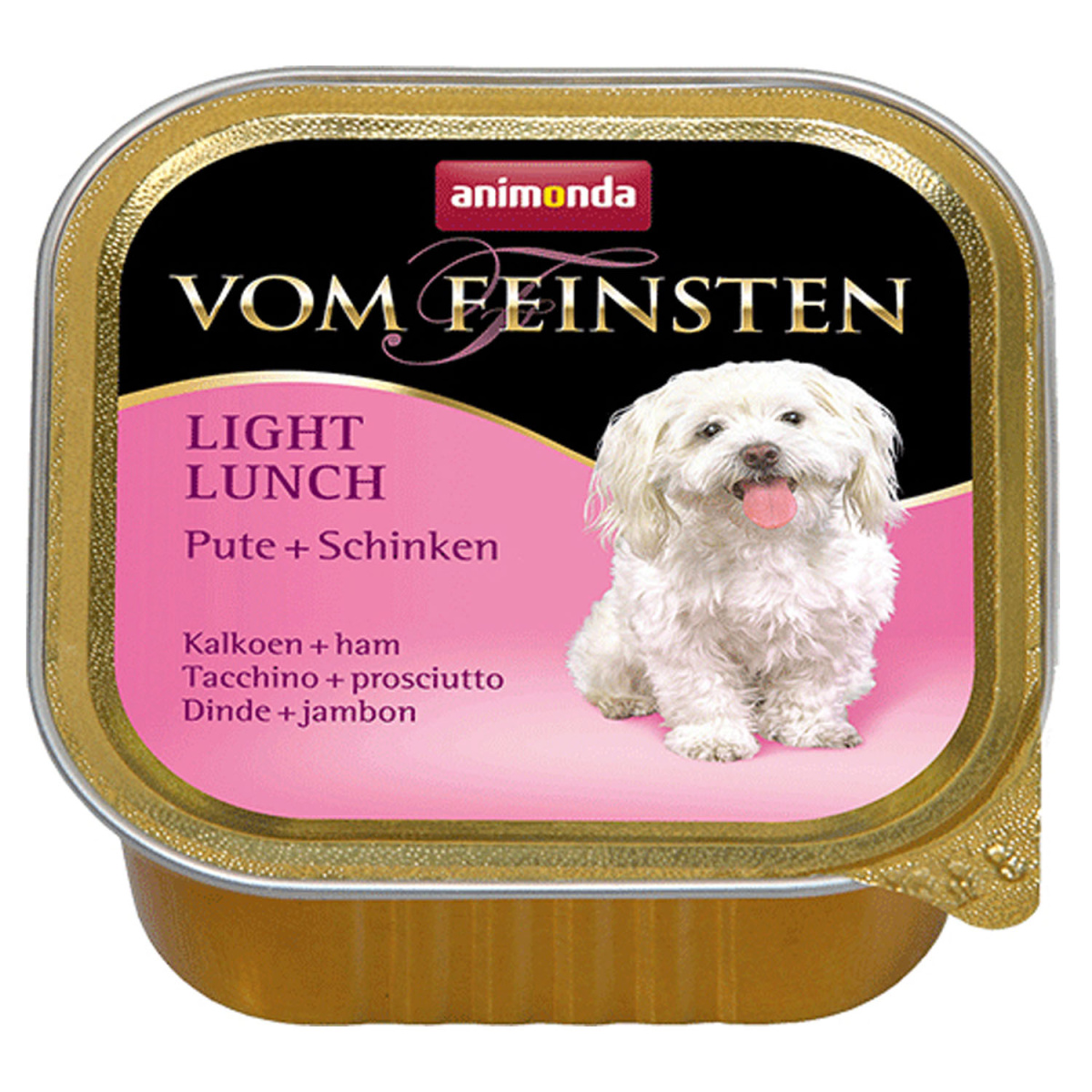 Беззернова консерва з індичкою та шинкою для собак Animonda Vom Feinsten Light Lunch Беззернова консерва з індичкою та шинкою для собак Animonda Vom Feinsten Light Lunch
