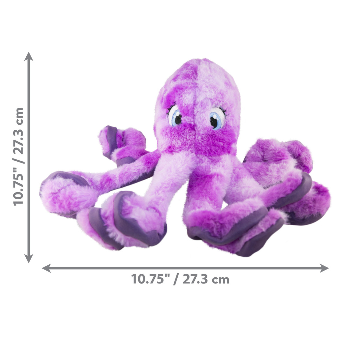 KONG SoftSeas Octopus М'яка іграшка для собак Шарудливий Восьминіг з пищалкою