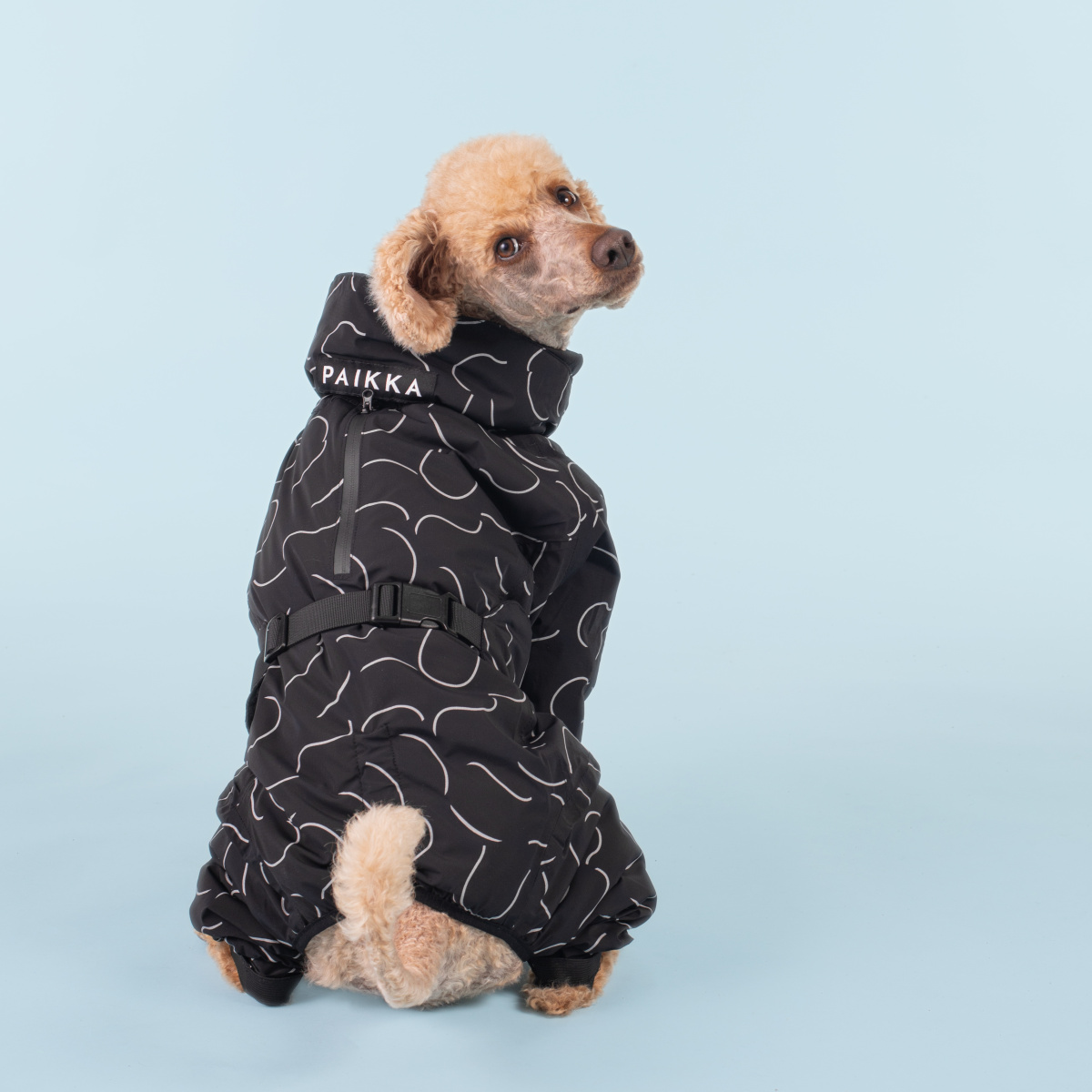 Водонепроницаемый зимний костюм со светоотражающим узором для собак PAIKKA Winter Suit