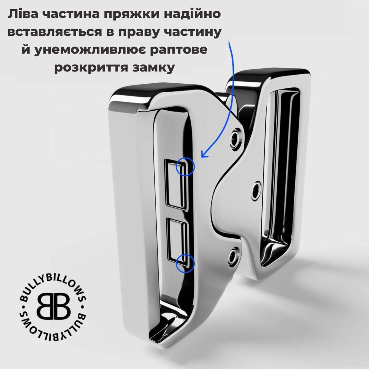 Полегшений тактичний нашийник з ривковим замком для собак BullyBillows Lighter Combat Collar Handle 4 cm