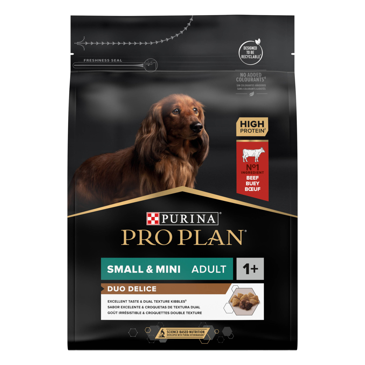 Сухий корм для собак маленьких порід з Яловичиною та Рисом Purina Pro Plan Small & Mini Adult 1+ Duo Delice Beef & Rice