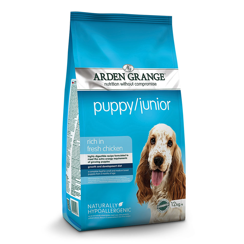 Сухой корм для щенков и юниоров от 2 месяцев со свежей курицей Arden Grange Puppy & Junior Fresh Chicken