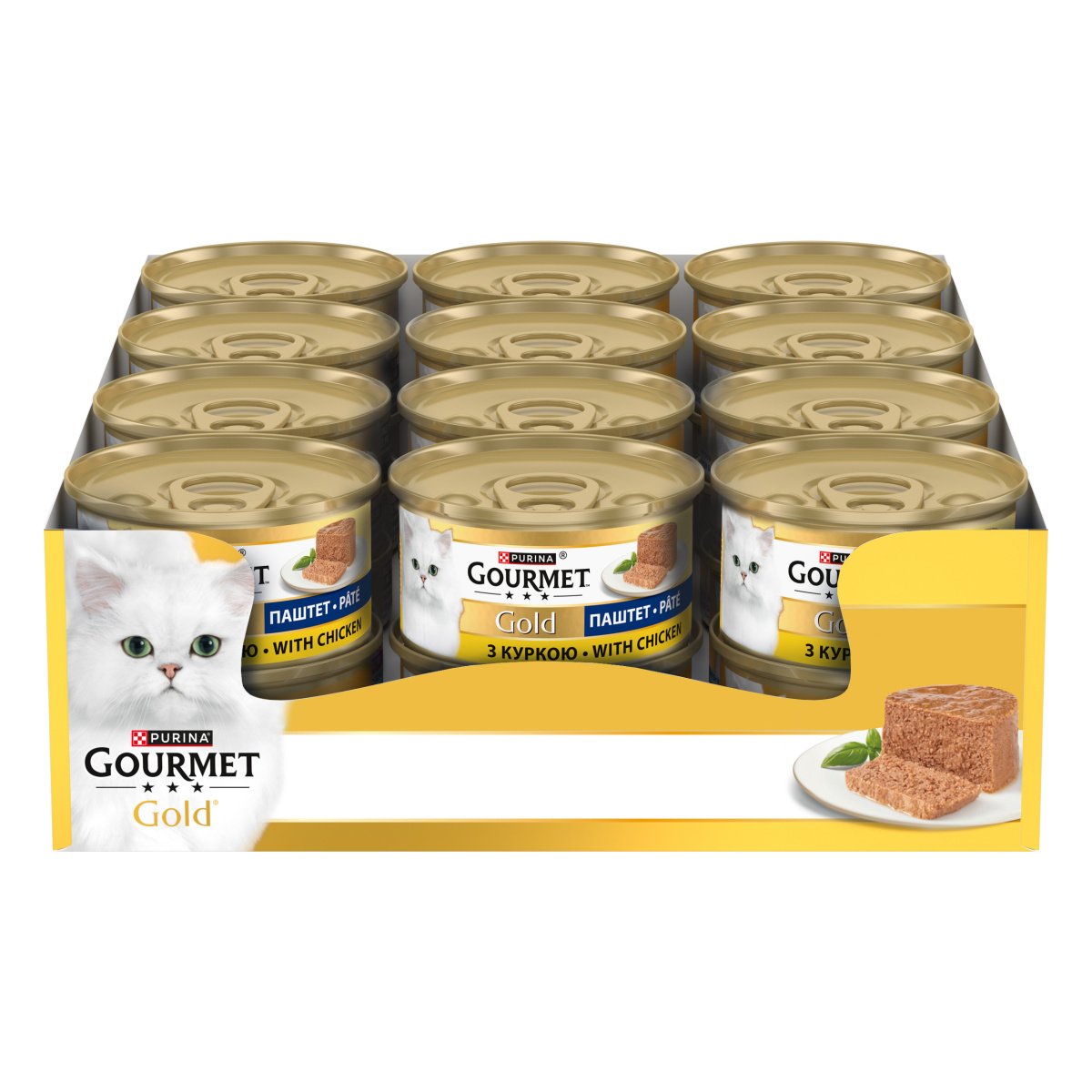 Консерва для котів Паштет з Куркою Purina Gourmet Gold Pate Chicken