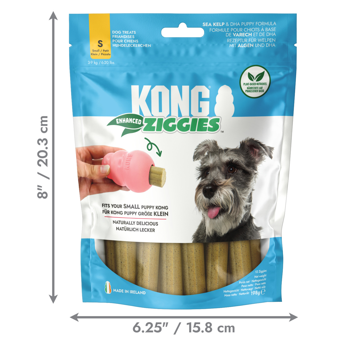 KONG Ziggies Enhanced Puppy Жувальні ласощі для зубів цуценят Палички Фітодент