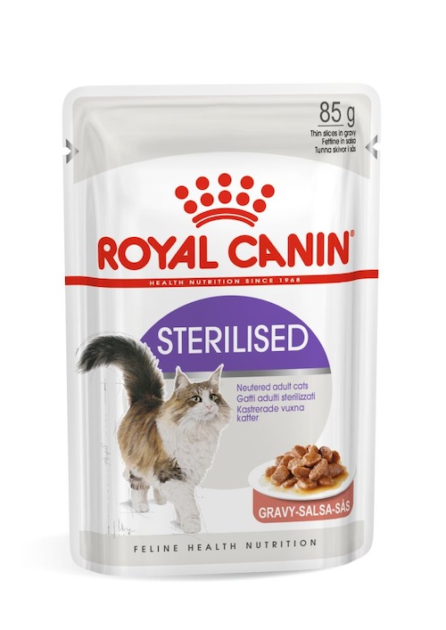 Влажный корм в соусе для взрослых стерилизованных кошек Royal Canin Sterilised Gravy