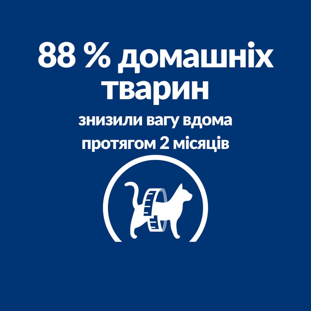 Сухий лікувальний дієтичний корм з куркою для котів при ожирінні Hill's Prescription Diet Metabolic