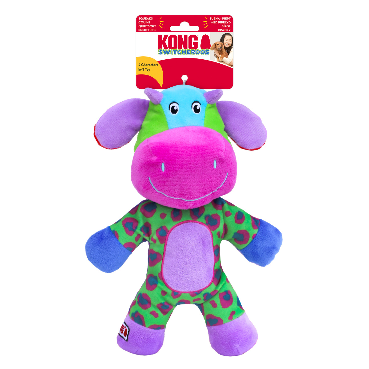 KONG Switcheroos М'яка іграшка для собак Двостороннє М'яке Звірятко