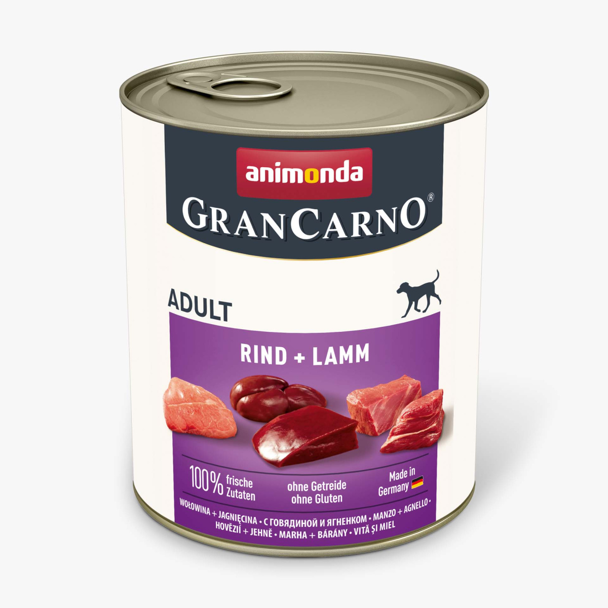 Безглютеновая консерва для собак с Говядиной и Ягненком Animonda Gran Carno Adult Beef & Lamb