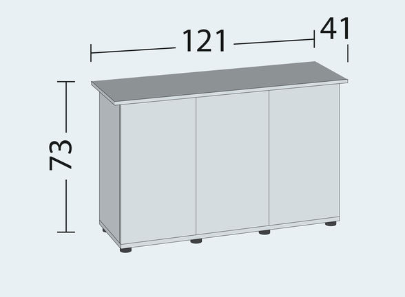 Трехдверная тумба под аквариум 240 л Juwel SBX Rio 240
