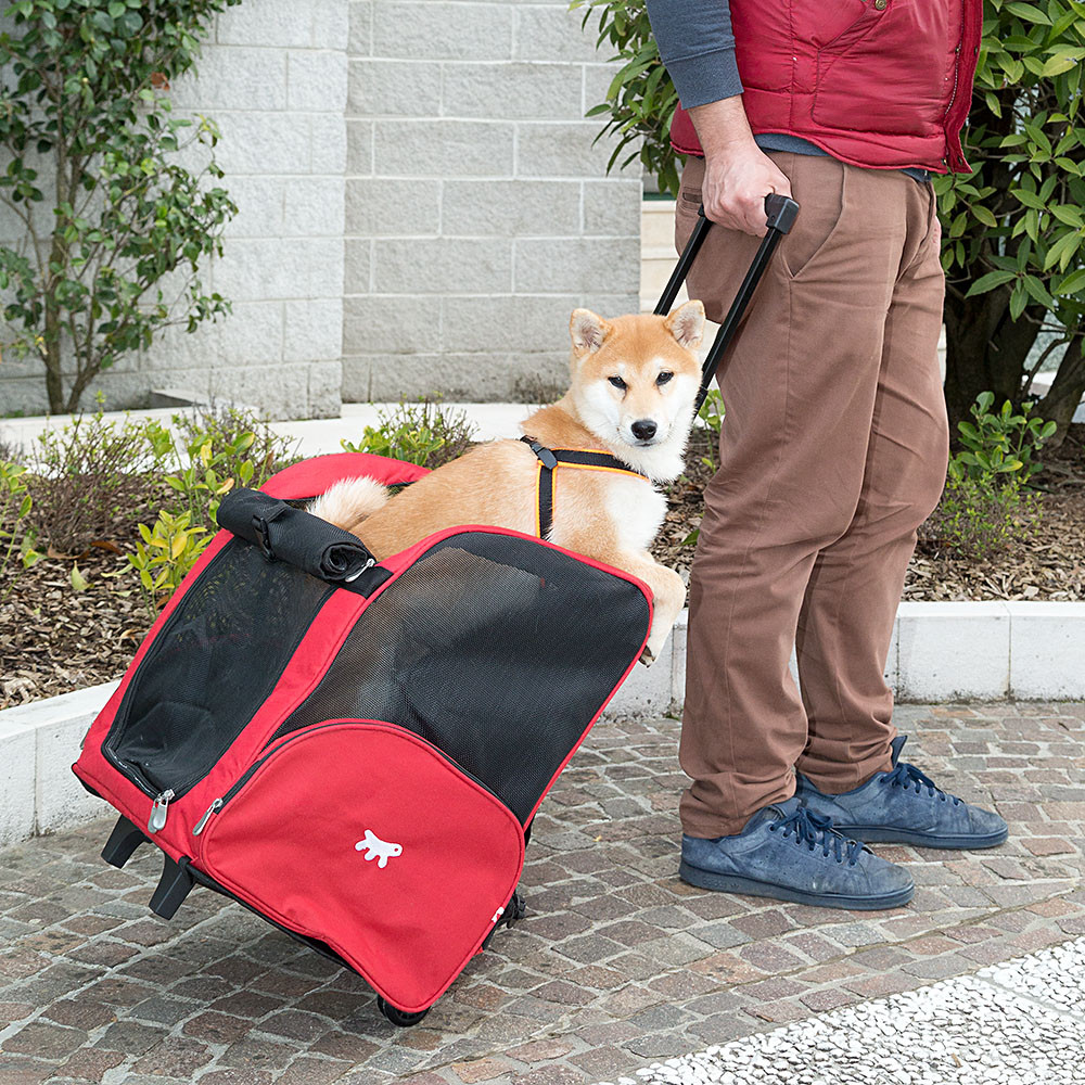 Дорожный рюкзак-тележка Трансформер для собак и крупных котов весом до 12 кг Trolley 2 in 1 Ferplast