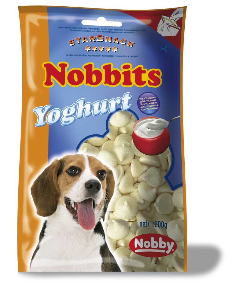 Ласощі для собак Вітамінізовані Дропси з Йогуртом Nobby StarSnack Nobbits Yoghurt