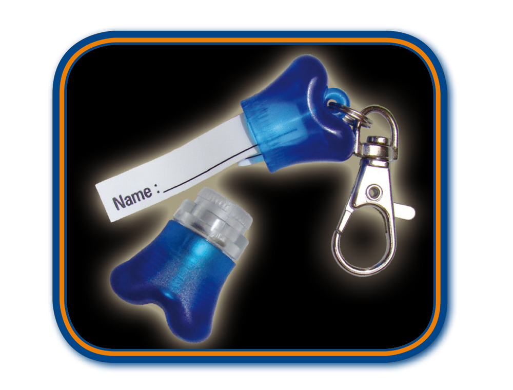 Светодиодный кулон с адресником на ошейник Starlight Flashing Nobby