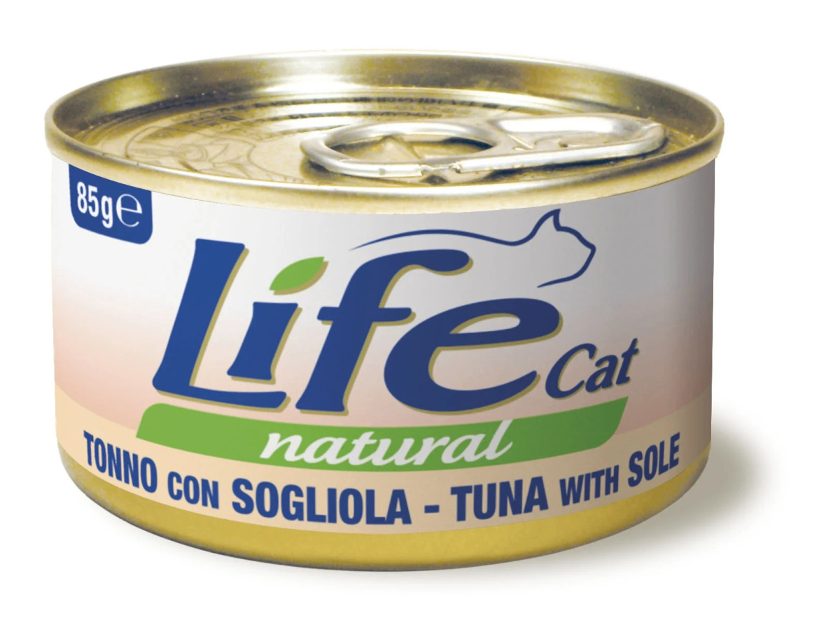 Консерва для кішок Тунець із Камбалою Life Cat Natural Tuna & Sole