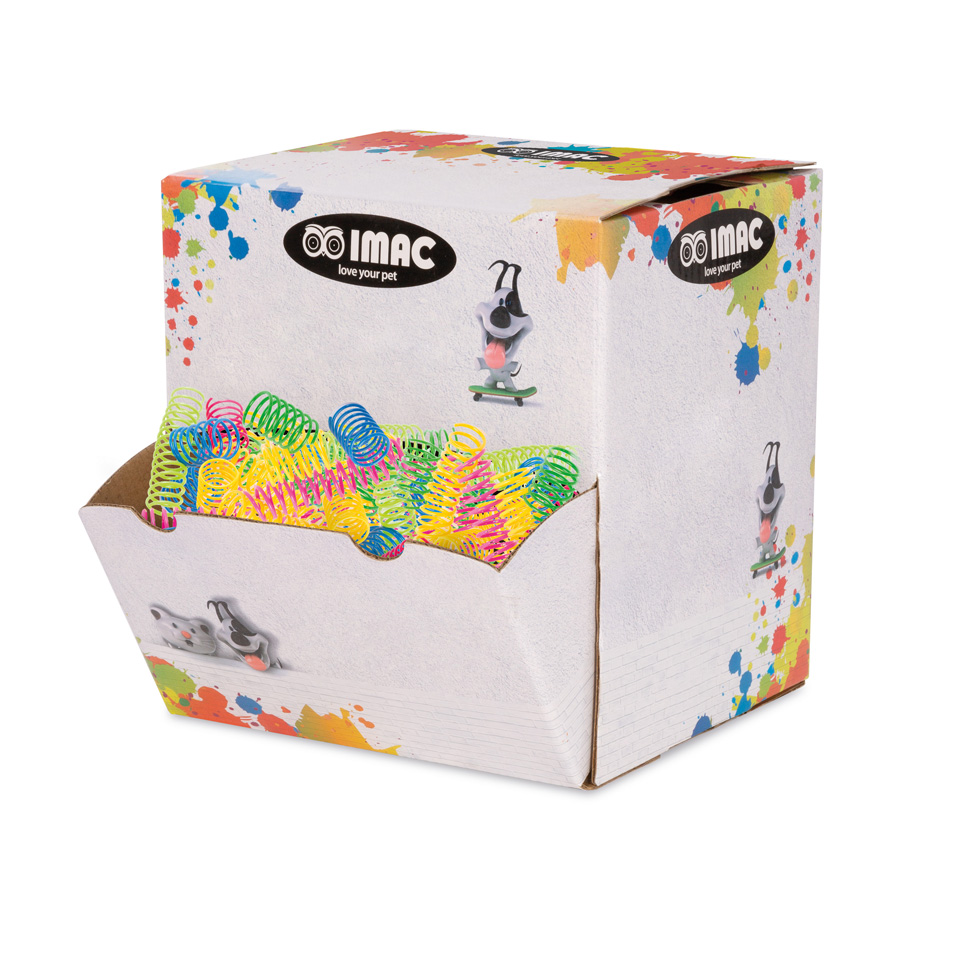 Игрушка для котов Цветные Пружинки Imac ToyBox Plastic Spring Spiral