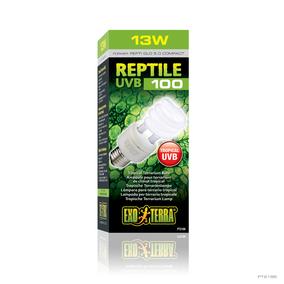 Люминесцентная лампа для тропических и субтропических рептилий Exo Terra Reptile UVB 100 Tropical 13W