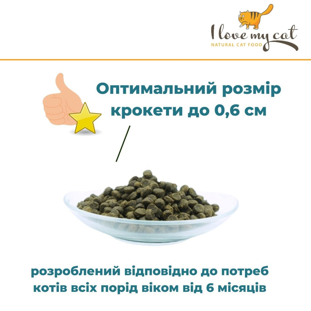 Беззерновий гіпоалергенний сухий корм холістик з лососем для котів I Love my cat Salmon Беззерновий гіпоалергенний сухий корм холістик з лососем для котів I Love my cat Salmon