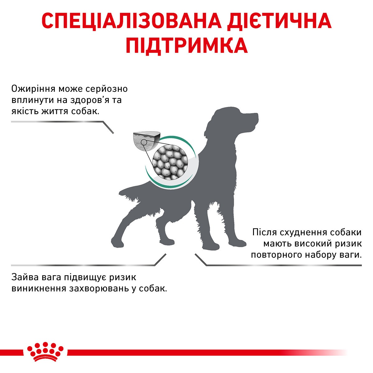 Сухой лечебный корм для собак с лишним весом Royal Canin Veterinary Satiety Weight Management